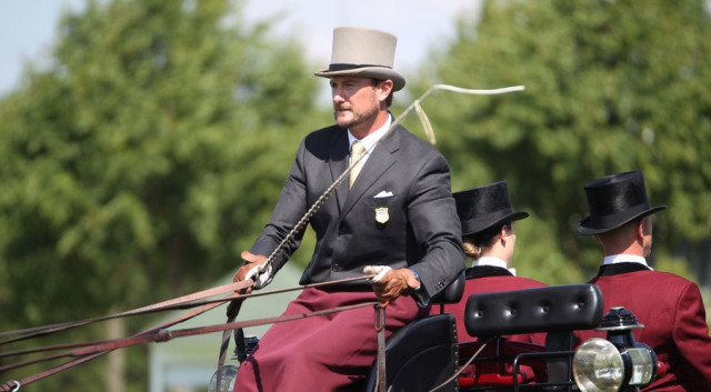 Chester Weber Drives to An Early Lead at  the 2015 Royal Windsor Horse Show