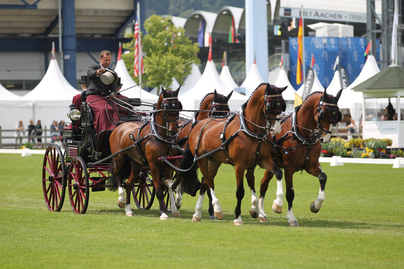 America’s Champion Combined Driver Chester Weber Earns a Top Placing at CAIO4* Aachen