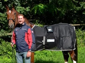 Team Weber thanks Respond Systems for two new Sentry PEMF Blankets (Photo courtesy of Chester Weber
