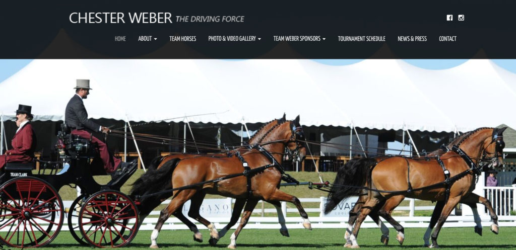 International Combined Driver Chester Weber Launches   New Website; 2017 Tournament Schedule Revealed